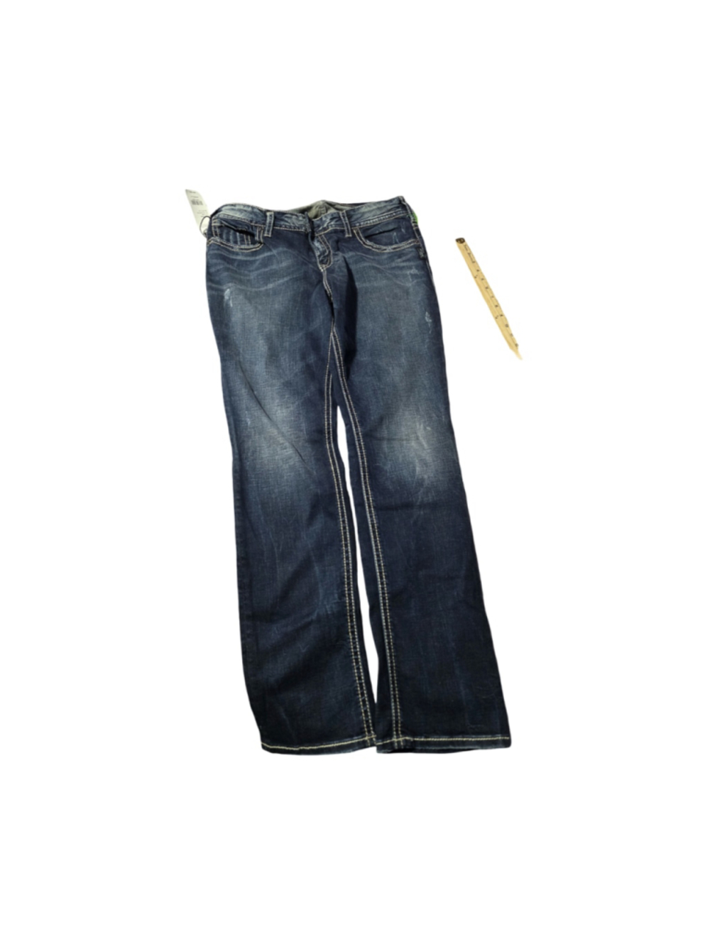 Women's Silver Jeans Co. Suki Straight Leg Jeans Blue Size 16